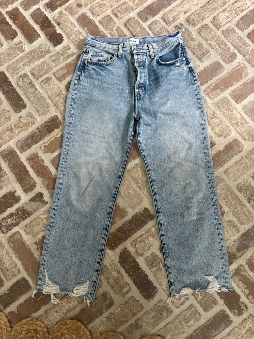 Pistola Cassie High-Rise straight crop